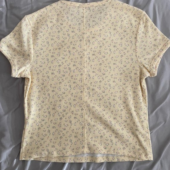 YELLOW FLORAL ARIZONA CROP TOP - Picture 2 of 2